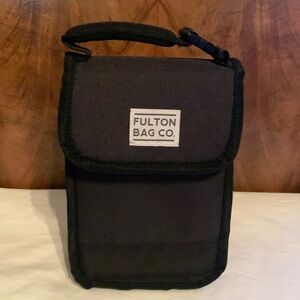Fulton Bag Co. Upright Insulated Lunch Bag. Black. New Condition. 10” H by 7” W
